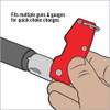 Real Avid FINI Universal Choke Wrench - Fits .410,28,20,16,12,10 Ga, Red Finish with Stainless Steel Blade