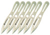 Smith & Wesson Knives SWTK8CP Throwing Knives 4.50" Fixed Spear Point Plain 2Cr13 SS Blade 2Cr13 Stainless Handle 6 Pack