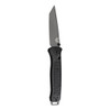 Benchmade Bailout AXIS Folding Knife - 3.38" CPM-3V Gray Cerakote Plain Tanto Blade, Black Grivory Handles
