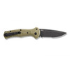 Benchmade Claymore AUTO Folding Knife - 3.6" CPM-D2 Cobalt Black Combo Blade, Ranger Green Grivory Handles