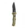 Benchmade Claymore AUTO Folding Knife - 3.6" CPM-D2 Cobalt Black Combo Blade, Ranger Green Grivory Handles