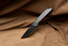 Glow Rhino Reactor Framelock Knife - 2.9" Black PVD S35VN Blade, Black Titanium Handle with Tritium Inserts