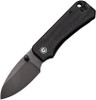 CIVIVI Knives Ben Petersen Baby Banter Folding Knife - 2.34" Nitro-V Black Stonewashed Blade, Black G10 Handles