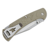 Buck 112 Slim Ranger Select Folding Knife - 3" Plain Blade, Tan GFN Handles, Deep Carry Pocket Clip