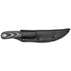 Spyderco Bow River Fixed Blade Knife - 4.4" 8Cr13MoV Blade, Black/Gray G10 Handles, Leather Sheath