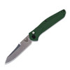 Benchmade 9400 Osborne AUTO Folding Knife - 3.4" S30V Satin Plain Blade, Green Aluminum Handles