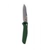 Benchmade 9400 Osborne AUTO Folding Knife - 3.4" S30V Satin Plain Blade, Green Aluminum Handles