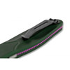 Benchmade 9400BK Osborne AUTO Folding Knife - 3.4" S30V Black Plain Blade, Green Aluminum Handles