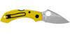 Spyderco Dragonfly 2 Salt Folding Knife - 2.25" H1 Satin Plain Blade, Yellow FRN Handles