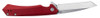 Case Kinzua Flipper Knife - 3.4" CPM-S35VN Satin Tanto Blade, Red Anodized Aluminum Handles