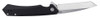 Case Kinzua Flipper Knife - 3.4" CPM-S35VN Satin Tanto Blade, Black Anodized Aluminum Handles