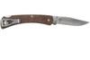 Buck 110 Slim Pro Folding Hunter - 3.75" S30V Plain Blade, Brown Micarta Handles, Deep Carry Pocket Clip
