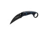 TOPS Knives Devil's Claw 2 Fixed Karambit - 3.13" Black 1095 Hawkbill Blade, Blue/Black G10 Handles