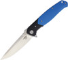 Bestech Knives Swordfish Flipper Knife - 4" D2 Satin Blade, Blue and Black G10 Handles