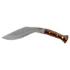 Condor Tool & Knife Heavy Duty Kukri Knife Fixed 10.01" 1075 Carbon Steel Blade, Walnut Wood Handles, Welted Leather Sheath