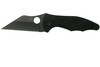 Spyderco Yojimbo 2 Folding Knife - 3.2" S30V Black DLC Plain Blade, Black G10 Handles