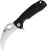 Honey Badger HB1115 Claw Smooth Flipper - Medium Size - 3.0" D2 Steel Blade, Black