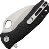 Honey Badger HB1115 Claw Smooth Flipper - Medium Size - 3.0" D2 Steel Blade, Black