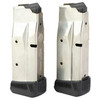 Ruger MAX-9 12 Round  Magazine Value 2 Pack - 9MM, 12 Rounds, Fits Ruger MAX-9, Steel, Silver