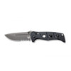 Benchmade 275SGY-1 Shane Sibert Adamas Folding Knife - 3.78" CruWear Tungsten Gray Combo Blade, Black G10 Handles, Ballistic Nylon Sheath