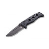 Benchmade 275SGY-1 Shane Sibert Adamas Folding Knife - 3.78" CruWear Tungsten Gray Combo Blade, Black G10 Handles, Ballistic Nylon Sheath