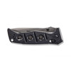 Benchmade 275SGY-1 Shane Sibert Adamas Folding Knife - 3.78" CruWear Tungsten Gray Combo Blade, Black G10 Handles, Ballistic Nylon Sheath