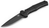 Benchmade 9070BK Claymore AUTO Folding Knife 3.6" CPM-D2 Cobalt Black Plain Blade, Black Grivory Handles