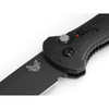 Benchmade 9070BK Claymore AUTO Folding Knife 3.6" CPM-D2 Cobalt Black Plain Blade, Black Grivory Handles