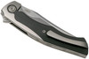 Reate Knives Coyote Flipper Knife - 3.25" M390 Two-Tone Blade, Titanium Handles with Wave Carbon Fiber Inlays