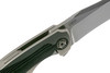 Reate Knives Coyote Flipper Knife - 3.25" M390 Two-Tone Blade, Titanium Handles with Wave Carbon Fiber Inlays