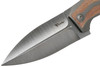 Reate Knives T4000 Flipper Knife - 4" M390 Satin Blade, Titanium Handles with Brown Canvas Micarta Inlay