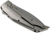 Reate Knives T4000 Flipper Knife - 4" M390 Satin Blade, Titanium Handles with Brown Canvas Micarta Inlay