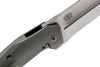 Reate Knives T4000 Flipper Knife - 4" M390 Satin Blade, Titanium Handles with Green Linen Micarta Inlay