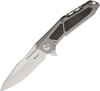 Reate Knives K-3 Flipper - 3.875" CTS-204P Compound Tanto Blade, Titanium Handles with Carbon Fiber Inlays