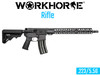 Battle Arms Development WORHORSE017  - 16"  1:7 Barrel, Mid Gas System, B5 Bravo Adjustable Stock, Black Polymer Grip, Optic Ready