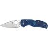 Spyderco Native 5 Dark Blue FRN Folding Knife - 3" S110V Satin Plain Blade