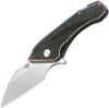 Bestech Knives Goblin Flipper Knife - 2" S35VN Sheepsfoot Blade, Spectrum Titanium Handles with Carbon Fiber Inlay Bestech Knives Goblin Flipper Knife - 2" S35VN Sheepsfoot Blade, Spectrum Titanium Handles with Carbon Fiber Inlay