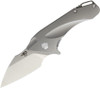 Bestech Knives Goblin Flipper Knife - 2" S35VN Sheepsfoot Blade, Milled Titanium Handles