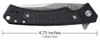 Case Marilla Flipper Knife  - 3.4" CPM-S35VN Stonewashed Drop Point Blade, Black Anodized Aluminum Handles w/ Black G10 Inlays