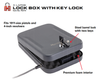 Hornady X-Large Lock Box - Black Finish, With Lock, Key, & Cable