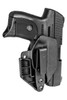 MFT Minimalist Inside Waistband Holster - Fits Ruger EC9/EC9S And LC9/LC9S, Ambidextrous, Black Kydex,Includes 1.5" Belt Attachment