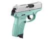 Ruger 13200 EC9s 9mm Luger 3.12" 7+1 Turquoise Aluminum Cerakote Steel Slide Turquoise Polymer Grip