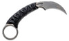 Bastinelli Creations PiKa Karambit Fixed Blade Knife - 1.65" N690Co Stonewashed Hawkbill, Custom Tsukamaki Handle Wrap with Bronze Menuki and Pinky Ring, Kydex Sheath