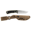 Gerber Downwind Drop Point Fixed Blade Knife - 4.25" Stonewashed, Olive Green/Black G10 Handles, Waxed Canvas Sheath - 30-001818