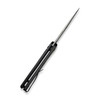 CIVIVI Conspirator Button Lock Flipper Knife - 3.48" Nitro-V Stonewashed Drop Point Blade, Black Micarta Handles