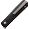 Terrain 365 Otter Slip Flip-AT CF - Double Detent Flipper - 3" Terravantium Clip Point Blade, Carbon Fiber Handles, Titanium Liners, Pocket Clip