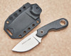 Viper Knives Berus 1 Fixed Blade Knife - 2.44" M390 Stonewashed Drop Point Blade, Carbon Fiber Handles, Kydex Sheath