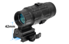 Leaper's Inc - UTG 3X Magnifier with Flip-to-side QD Mount