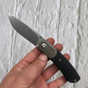 Kansept Knives Reverie Front Flipper - 2.92" CPM-S35VN Clip Point Blade, Black G10 Handles and Titanium Bolsters