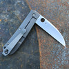 Spyderco Marcin Slysz SwayBack Folding Knife 3.53" CTS-XHP Stonewashed Wharncliffe Blade, Titanium Handles - C249TIP